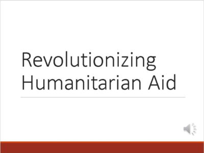 Revolutionizing Humanitarian Aid Title Slide - JPEG