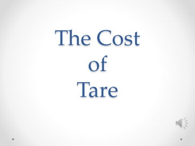 The Cost of Tare Title Slide - JPEG
